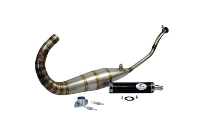 marmitta scarico jl ca150s-bcf-r aprilia rs 125 silenziatore carbonio-race cap