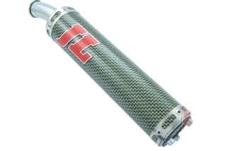 marmitta scarico jl ca150s-ck-r aprilia rs 125 silenziatore kevlar-race cap