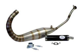 marmitta scarico jl ca152s-bcf-r aprilia rs 125 silenziatore carbonio-race cap