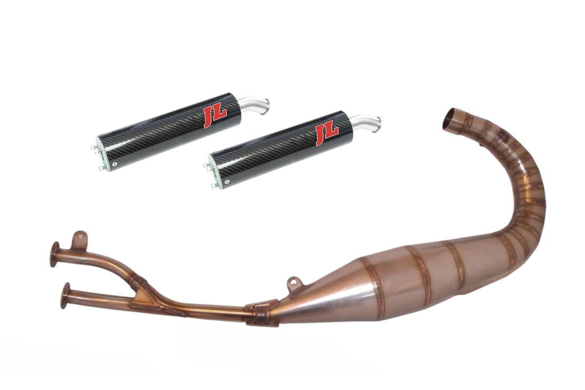 marmitta scarico jl gp ca151ts-ck-r aprilia rs 125 silenziatore kevlar-race cap