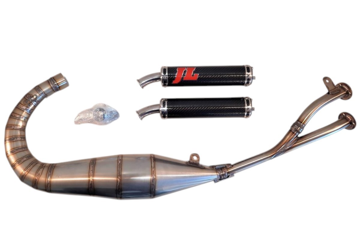 marmitta scarico jl gp ca153ts-bcf-c aprilia rs 125 silenziatore carbonio