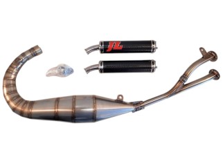 marmitta scarico jl gp ca153ts-bcf-c aprilia rs 125 silenziatore carbonio