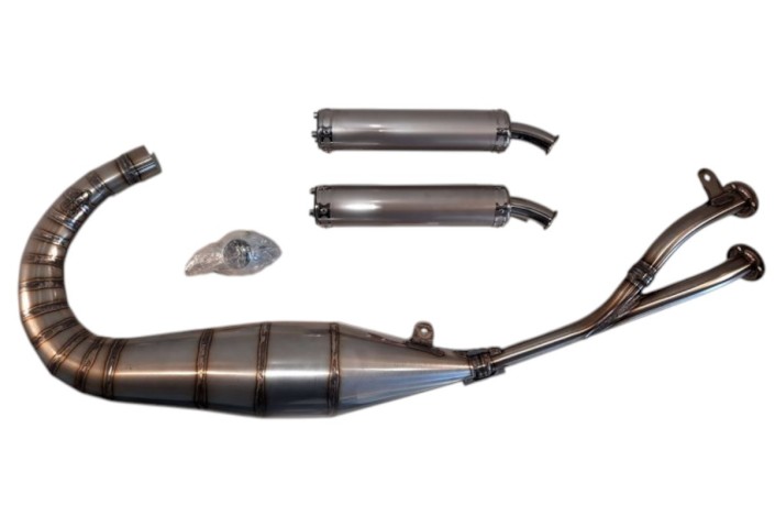 marmitta scarico jl gp ca153ts-lss-r aprilia rs 125 silenz. inox leggero-race cap