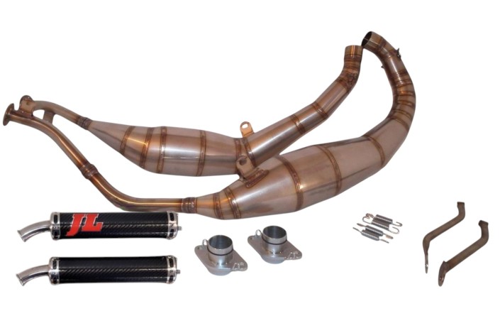 marmitte scarichi jl ca155ss-bcf-r aprilia rs 250 silenziatori carbonio race-cap