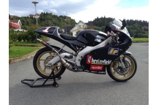 marmitte scarichi jl ca155ss-bcf-r aprilia rs 250 silenziatori carbonio race-cap