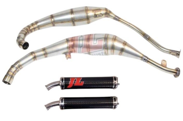 marmitte scarichi jl ca156ss-bcf-c aprilia rs 250 silenziatori carbonio