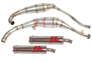 marmitte scarichi jl ca156ss-ss-r aprilia rs 250 silenziatori inox-race cap