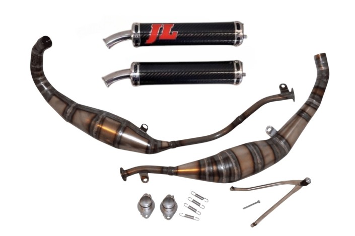 marmitte scarichi jl gp ca156gp-bcf-c aprilia rs 250 silenziatore carbonio