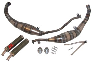 marmitte scarichi jl gp ca156gp-ck-c aprilia rs 250 silenziatori kevlar