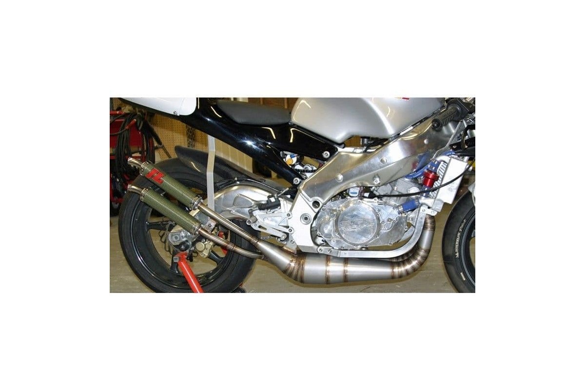 marmitte scarichi jl ca156h-bcf-r aprilia hybrid rz 400 silen. carbonio-race cap