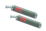 marmitte scarichi jl ch162ss-ck-c honda ns 250 f/r silenziatore kevlar