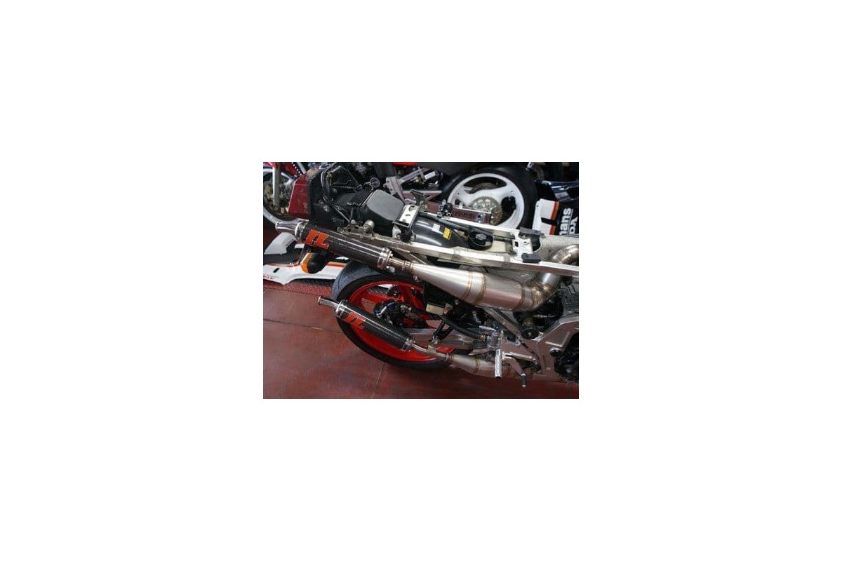 marmitte jl ch162ss-lss-r honda ns 250 f/r silenz. inox leggero-race cap