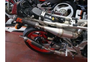 marmitte scarichi jl ch162ss-ss-c honda ns 250 f/r silenziatore inox