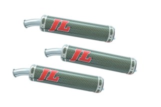 marmitte scarichi jl ch152gp-ck-r honda ns 400r silenz. kevlar-race cap