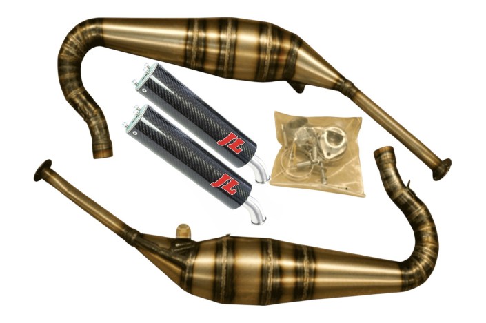 marmitte scarichi jl ck166ss-bcf-r kawasaki kr1s silenz. carbonio-race cap