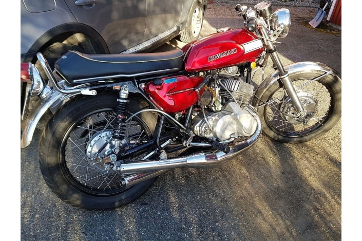 marmitte scarichi jl ck164ssp kawasaki h1 500 silenziatori inox lucidi